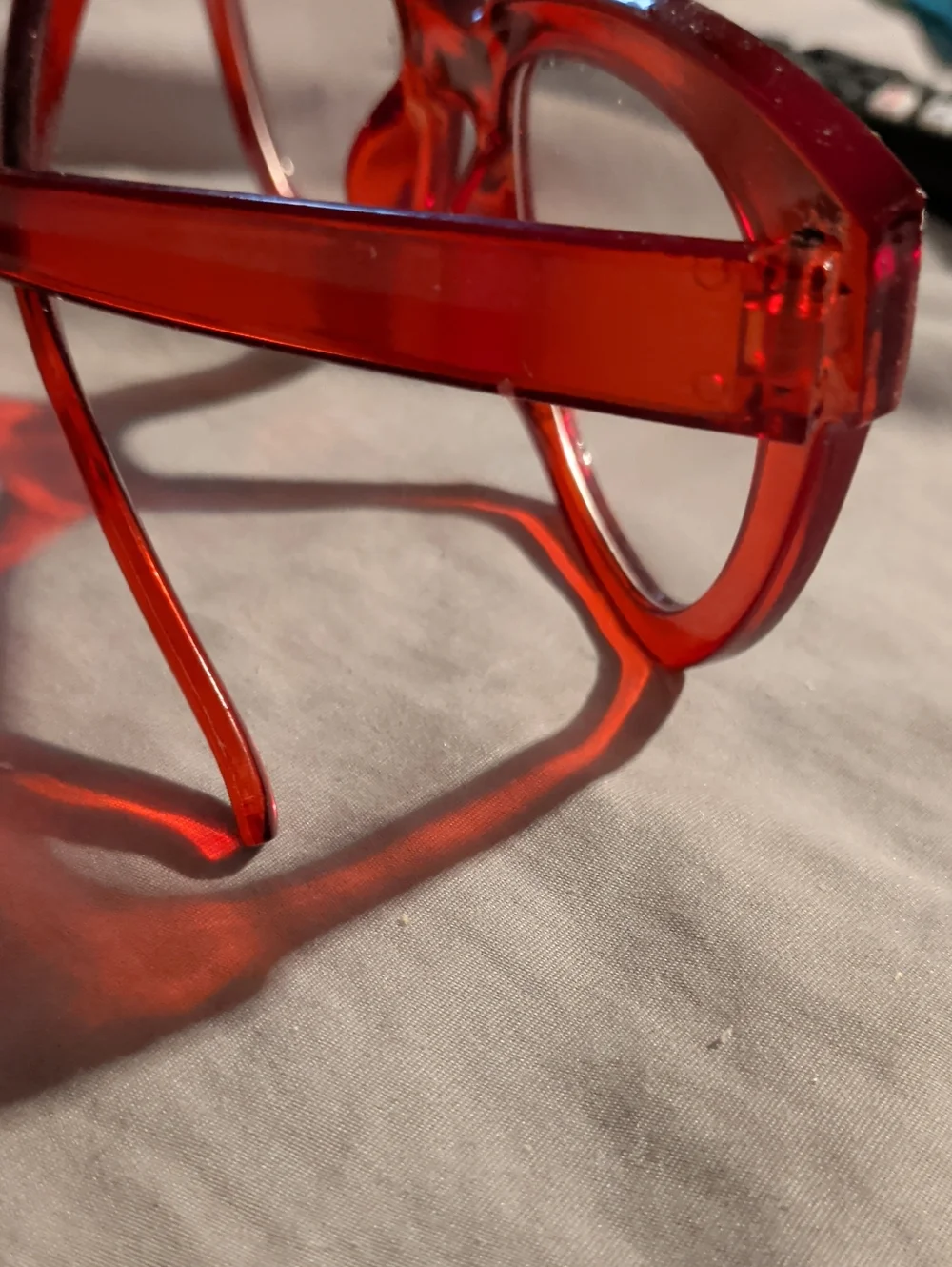 Woman Oversize  Red Cat Eye Color  Sunglasses Shades